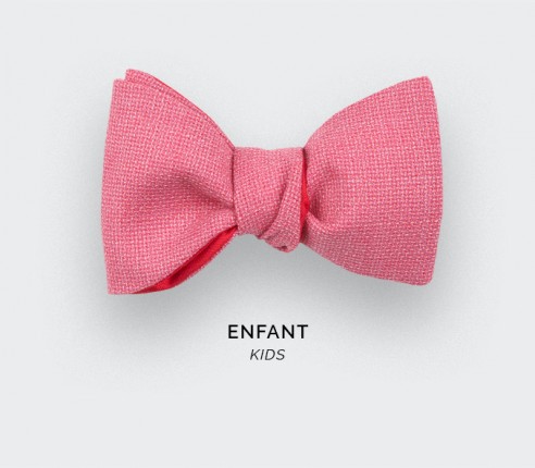 Pink Mesh Kid Bow Tie - Cinabre Paris