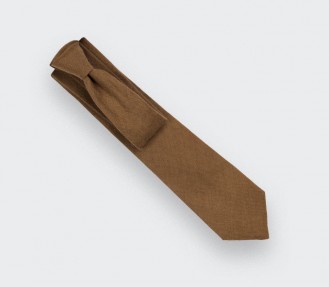 Brown Linen tie