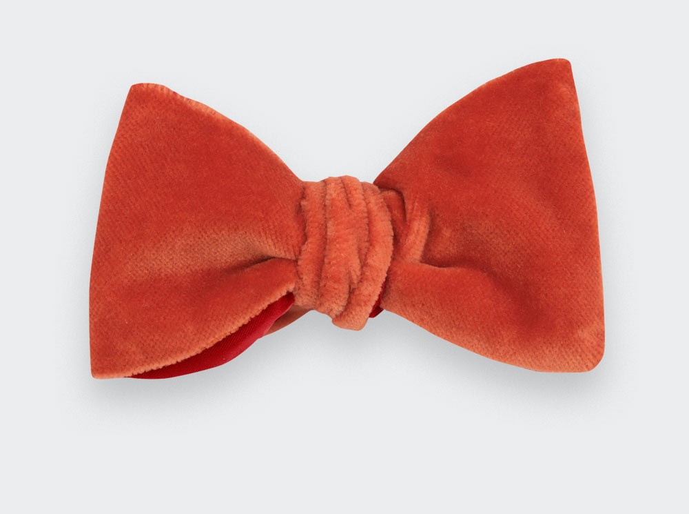 Copper Velvet Bow Tie - Cinabre Paris