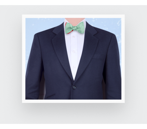 Sage Green Silk Bow Tie - Cinabre Paris