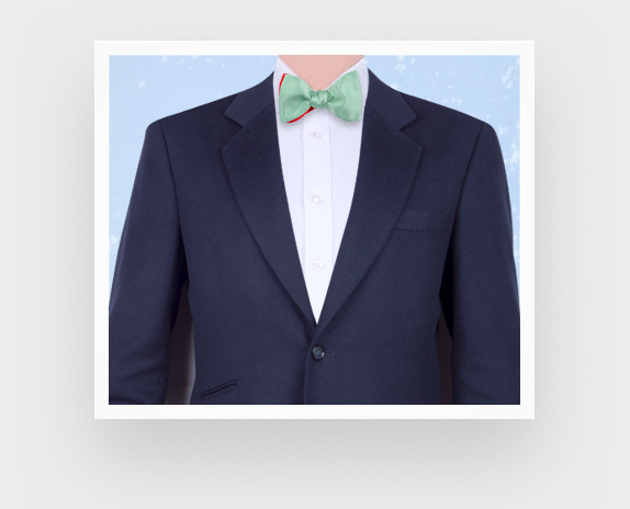 Sage Green Silk Bow Tie - Cinabre Paris