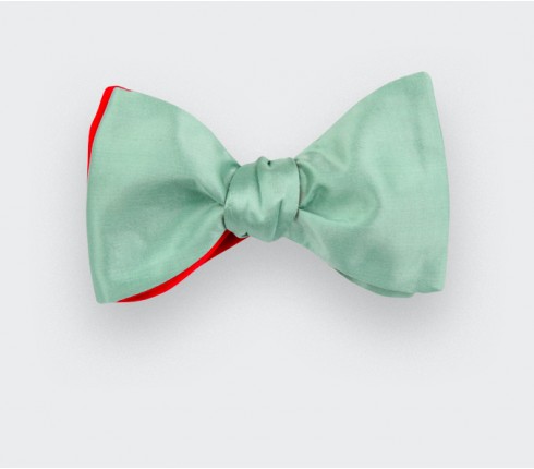 Sage Green Silk Bow Tie - Cinabre Paris