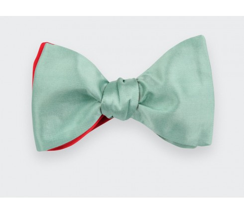 Sage Green Silk Bow Tie - Cinabre Paris