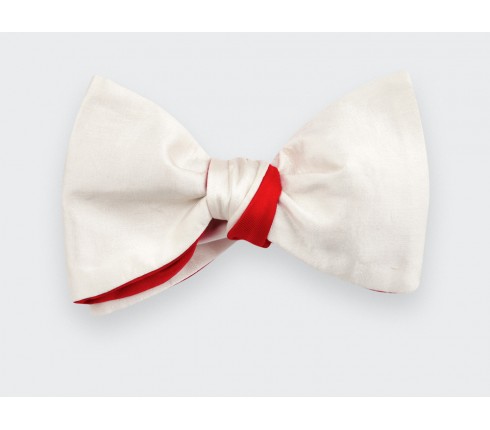 Ivory Silk Bow Tie - Cinabre Paris