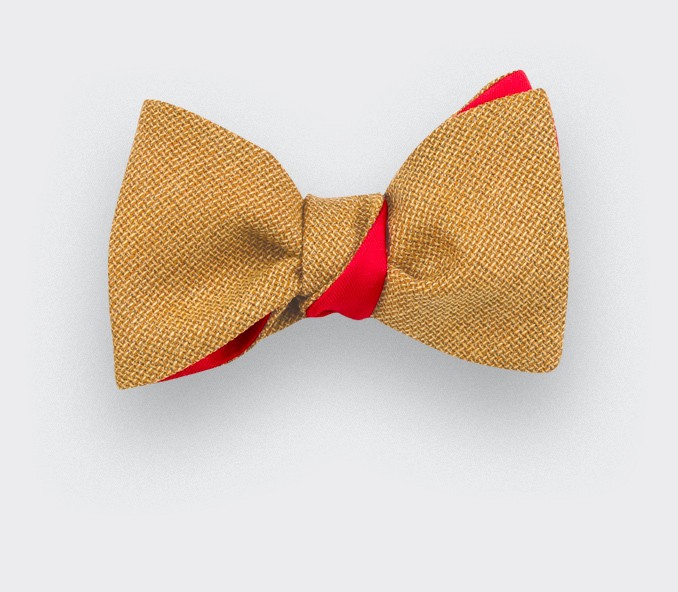 Mustard mesh Bow Tie - Cinabre Paris