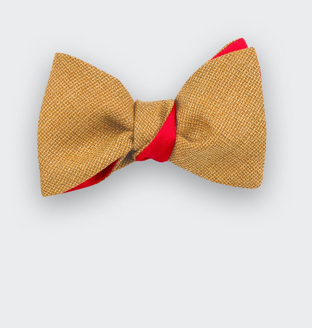 Mustard mesh Bow Tie - Cinabre Paris