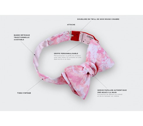 Pink milky way bow tie - Cinabre Paris