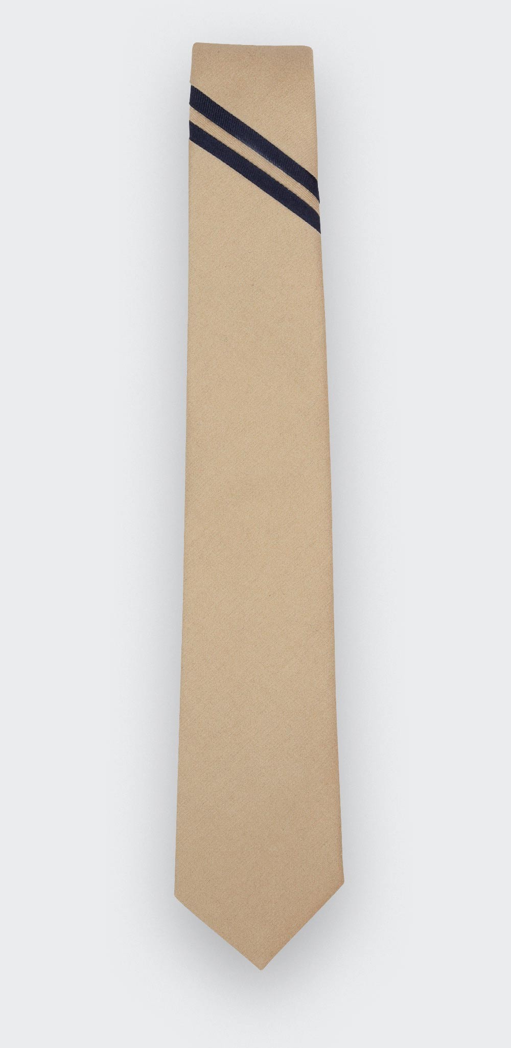 Sand Single Stripe Tie - Cinabre Paris