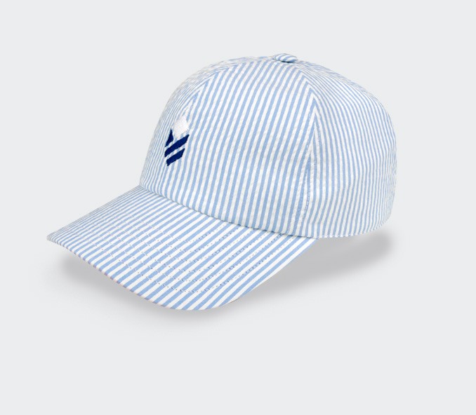 Casquette Seersucker Bleu made in France - Cinabre Paris