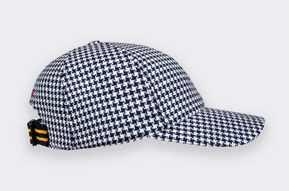 Made in France Houndstooth n°2 Cap - Cinabre Paris