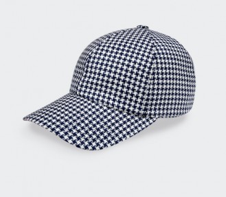 Made in France Houndstooth n°2 Cap - Cinabre Paris