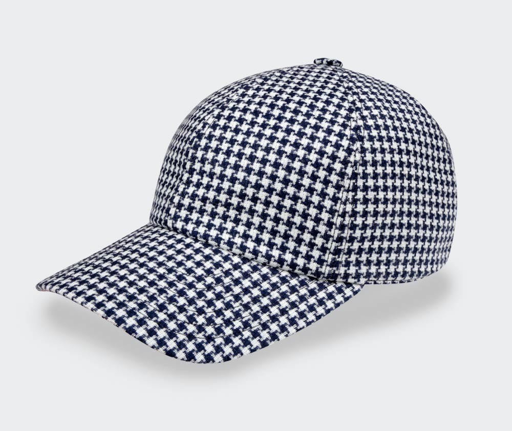 Made in France Houndstooth n°2 Cap - Cinabre Paris