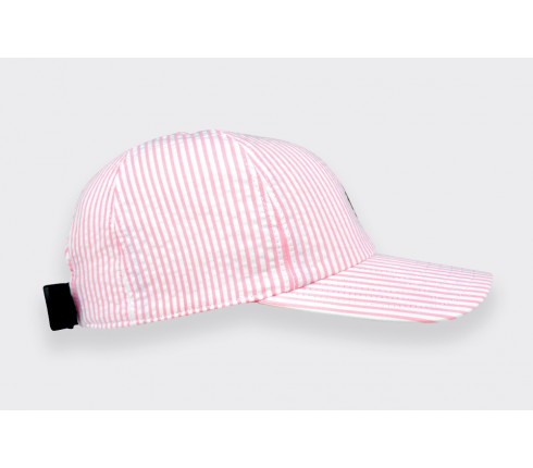 Casquette Seersucker Rose made in France - Cinabre Paris