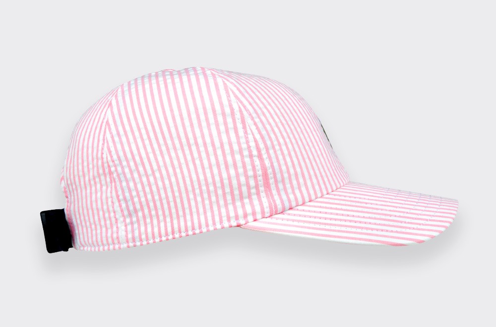 Casquette Seersucker Rose made in France - Cinabre Paris