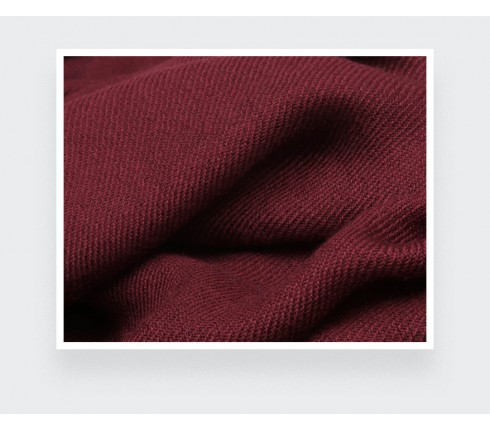 Burgundy Cashmere Giant Stole - Cinabre Paris