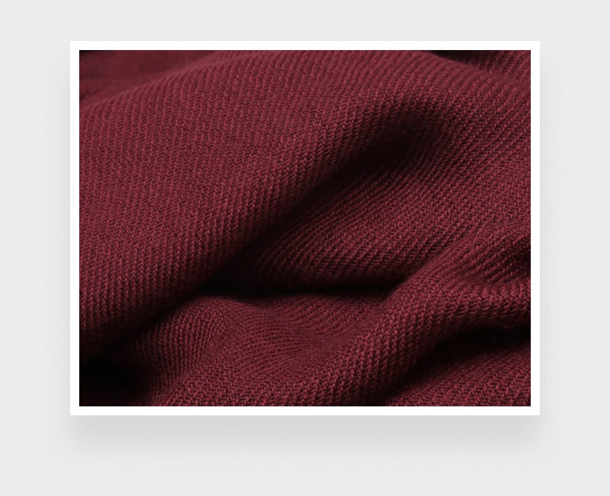 Burgundy Cashmere Giant Stole - Cinabre Paris