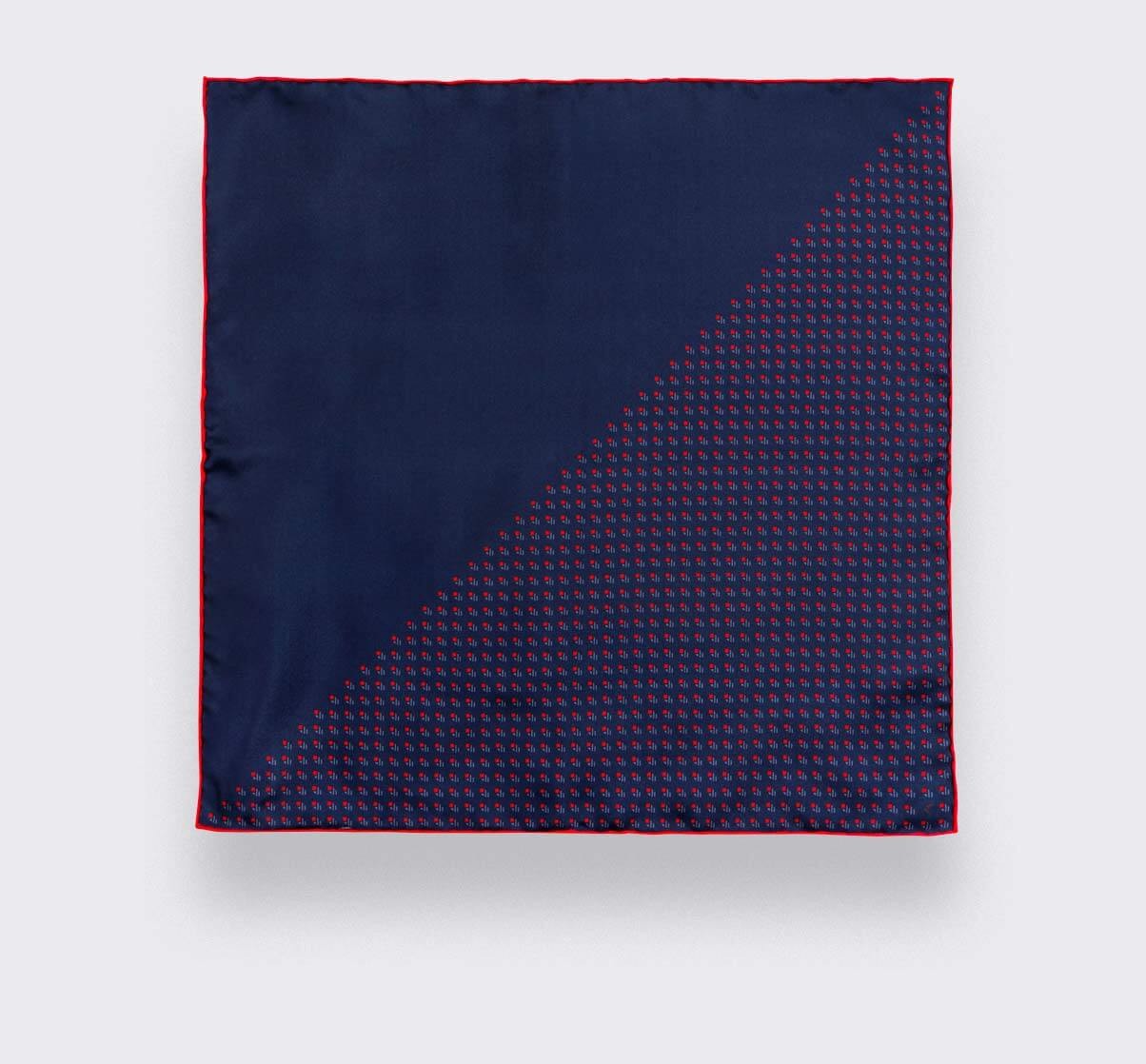 Foulard Enfant Grand Pan Marine Rouge - Cinabre Paris