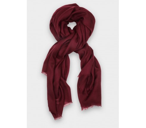 Burgundy Cashmere Giant Stole - Cinabre Paris