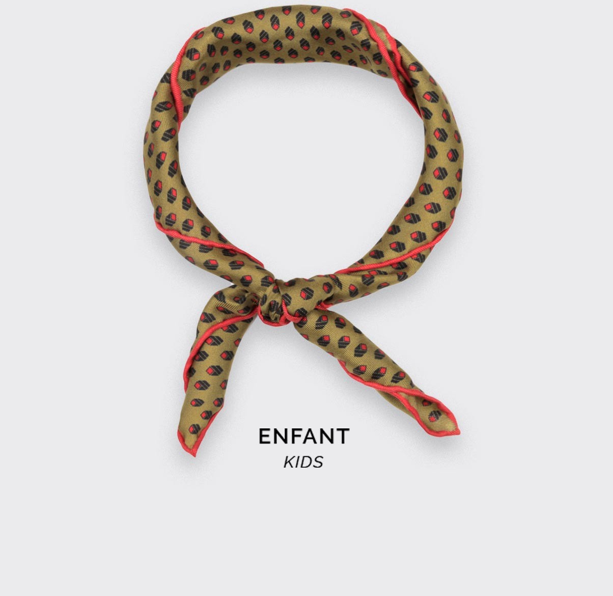 Foulard Enfant Grand Pan Moutarde - Cinabre Paris