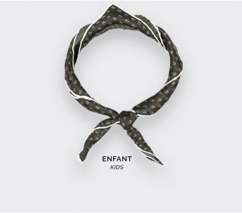 Foulard Enfant Grand Pan Kaki - Cinabre Paris