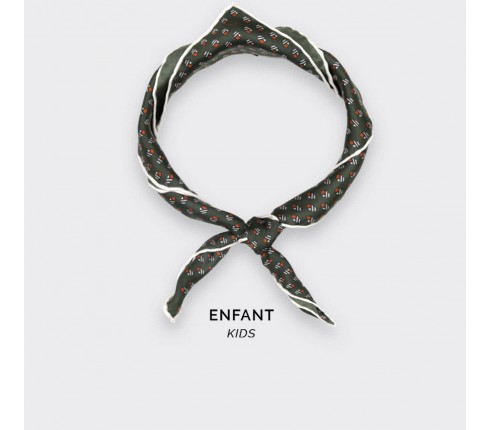 Foulard Enfant Grand Pan Kaki - Cinabre Paris