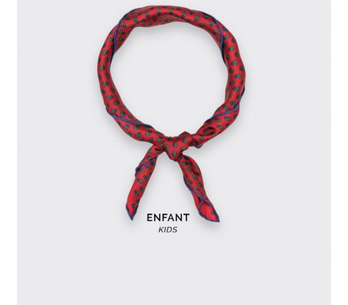 Foulard Enfant Grand Pan Rouge - Cinabre Paris