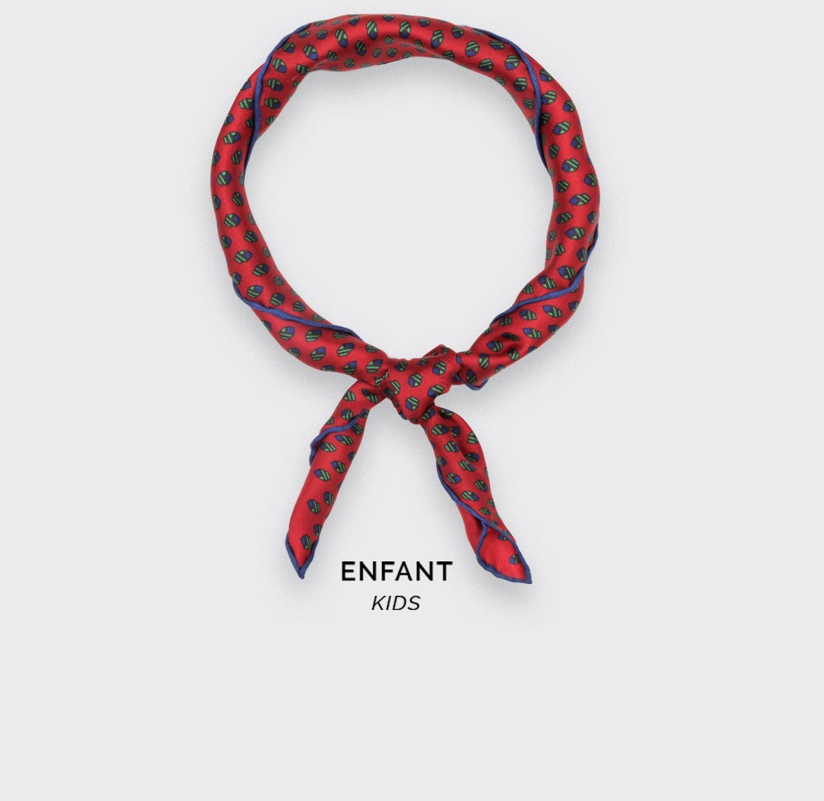 Foulard Enfant Grand Pan Rouge - Cinabre Paris