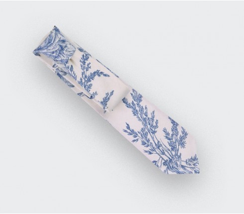 Blue Toile de Jouy Tie - Cinabre Paris