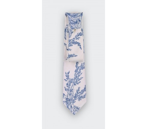 Blue Toile de Jouy Tie - Cinabre Paris