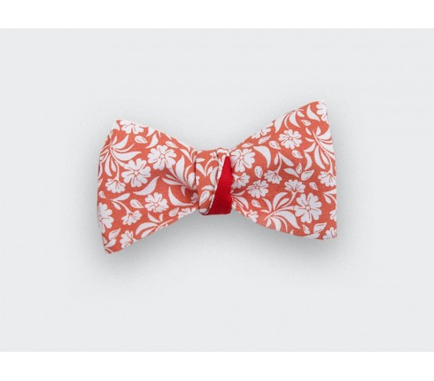 Orange Surf Flower Bow Tie - Cinabre Paris