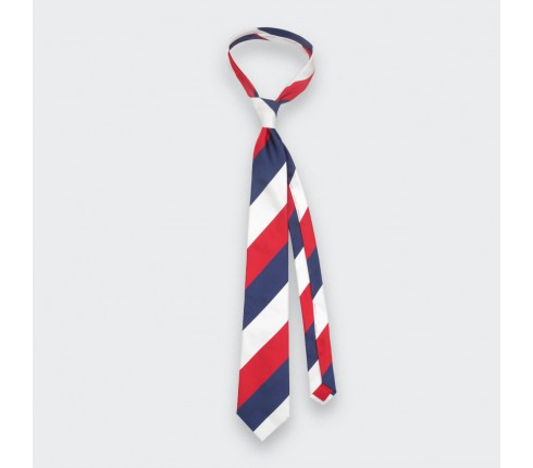 White Preppy Club Tie - Silk - Cinabre Paris