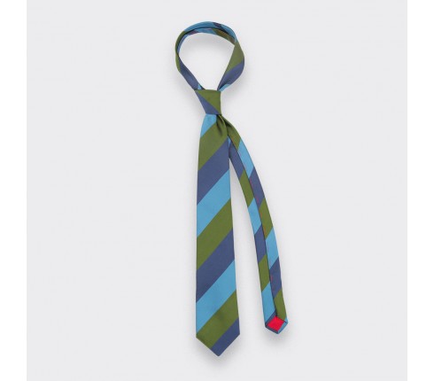 Blue Preppy Club Tie - Silk - Cinabre Paris