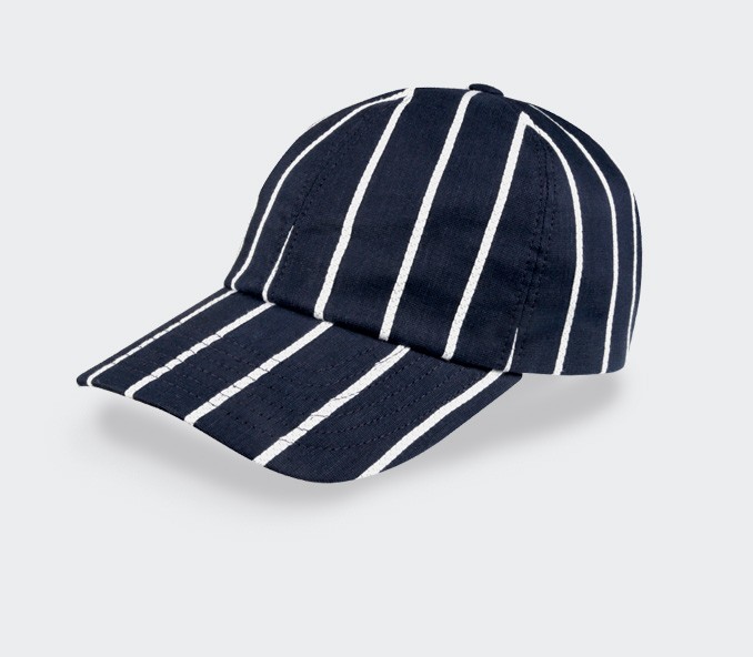 Casquette rayures tennis n°1 - made in France - Cinabre Paris