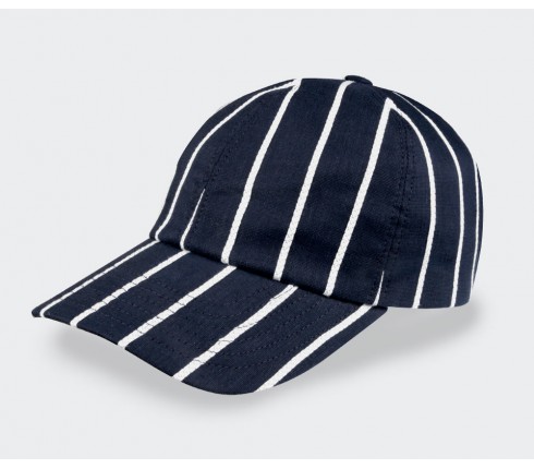 Casquette rayures tennis n°1 - made in France - Cinabre Paris