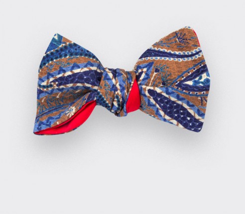 Chocolate Paisley Bow Tie - Cinabre Paris