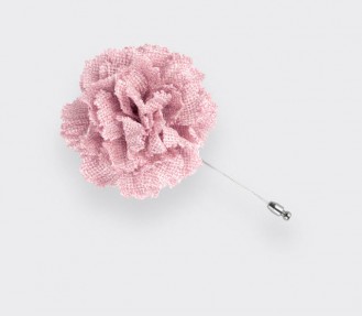 Light Pink Mesh Gardenia Lapel Pin - Cinabre Paris