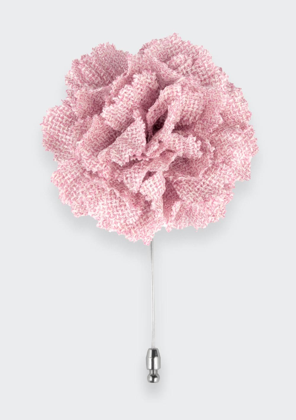 Light Pink Mesh Gardenia Lapel Pin - Cinabre Paris