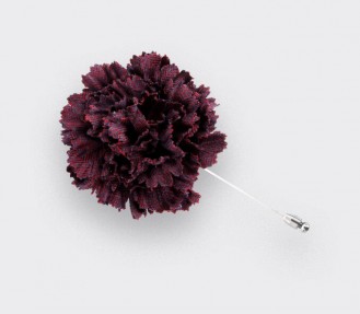 Burgundy Herringbone Flower...