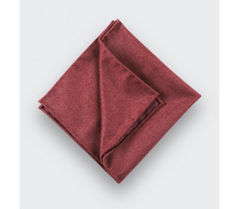 Red Flannel Pocket Square - Cinabre Paris