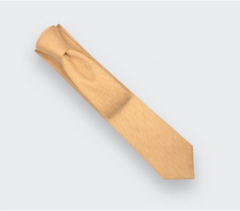 Yellow Herringbone Tie - cinabre Paris