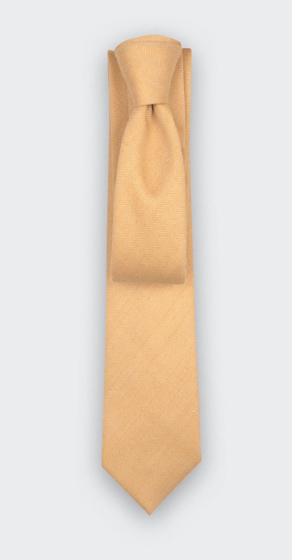 Yellow Herringbone Tie - cinabre Paris