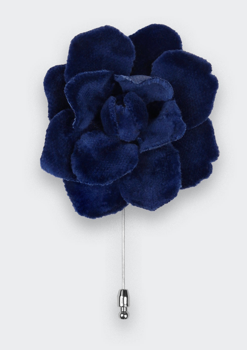 Boutonnière Gardenia Velours Bleu Roi - Cinabre Paris