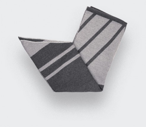 Charcoal grey scarf - cinabre paris