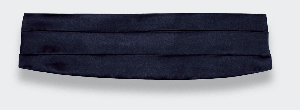 Midnight Blue Cummerbund - Silk - Cinabre Paris