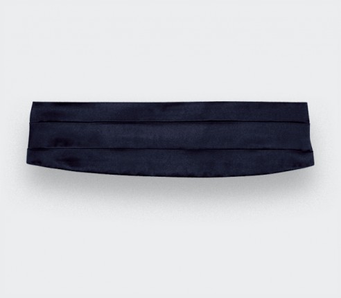 Midnight Blue Cummerbund - Silk - Cinabre Paris