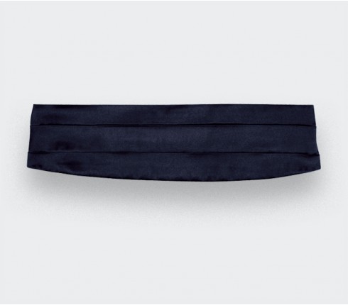 Midnight Blue Cummerbund - Silk - Cinabre Paris