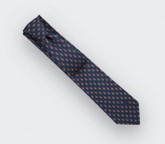 Navy Blue Green Grand Pan Tie