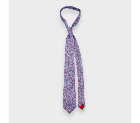 Sky Blue Cinabre Flowery Tie - Cinabre Paris