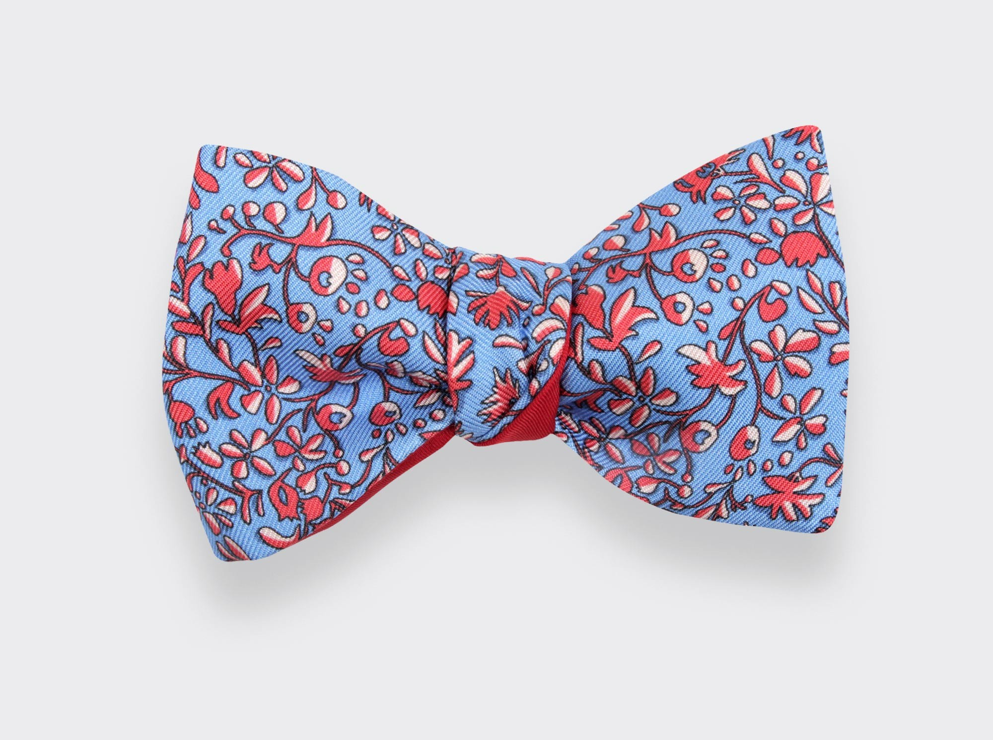 Sky Blue Cinabre Flowery Bow Tie - Cinabre Paris