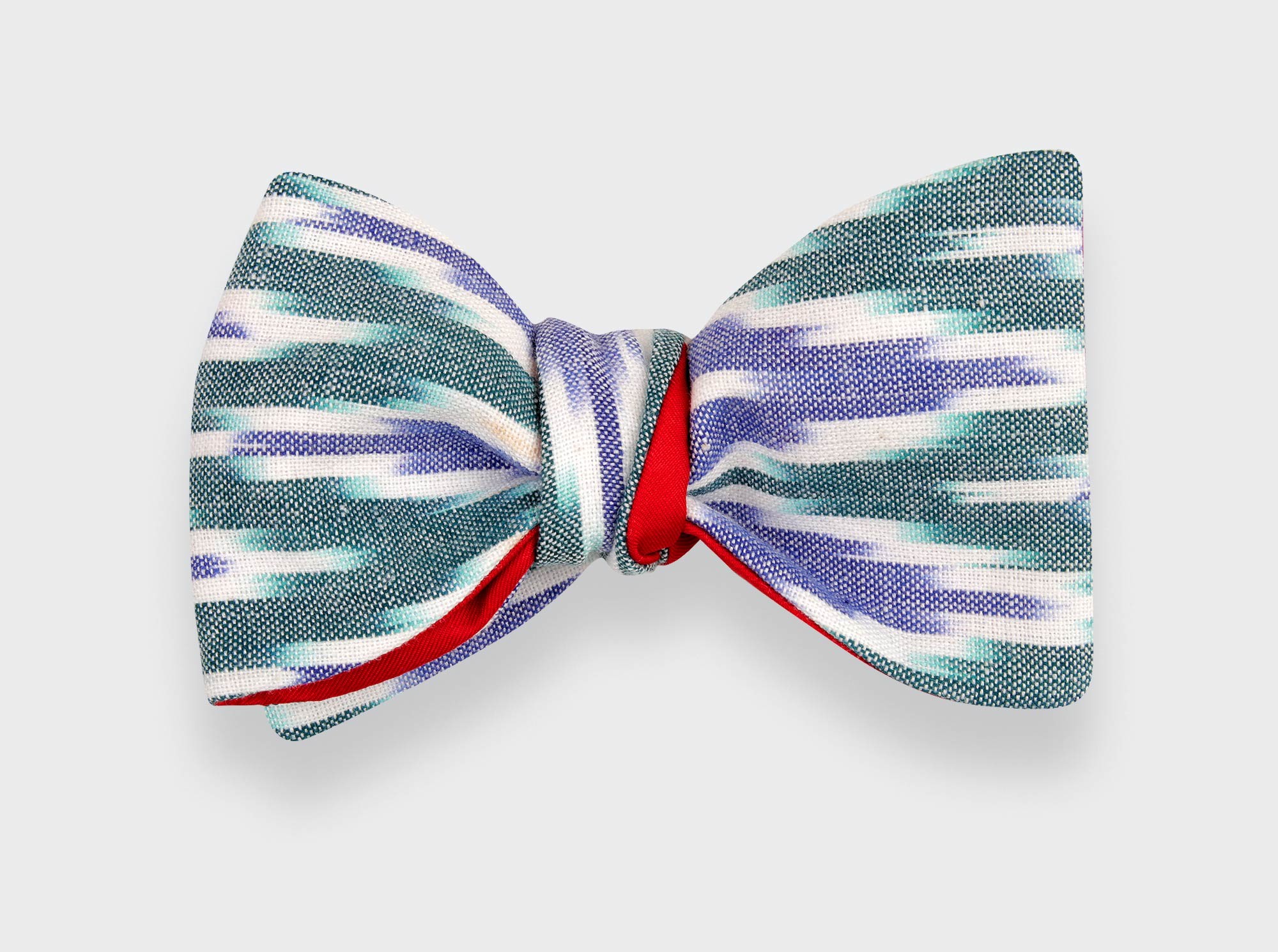 Blue Green Zoom Bow Tie - CINABRE Paris